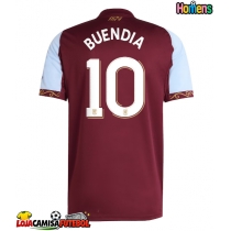 Camisa de Futebol Aston Villa Emiliano Buendia #10 Equipamento Principal 2025-26 Manga Curta